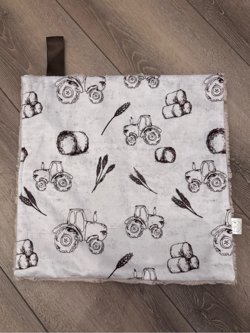 LIKE NEW Baby Farm Tractor Lovey Blankey